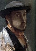 Edgar Degas Self-Portrait painting